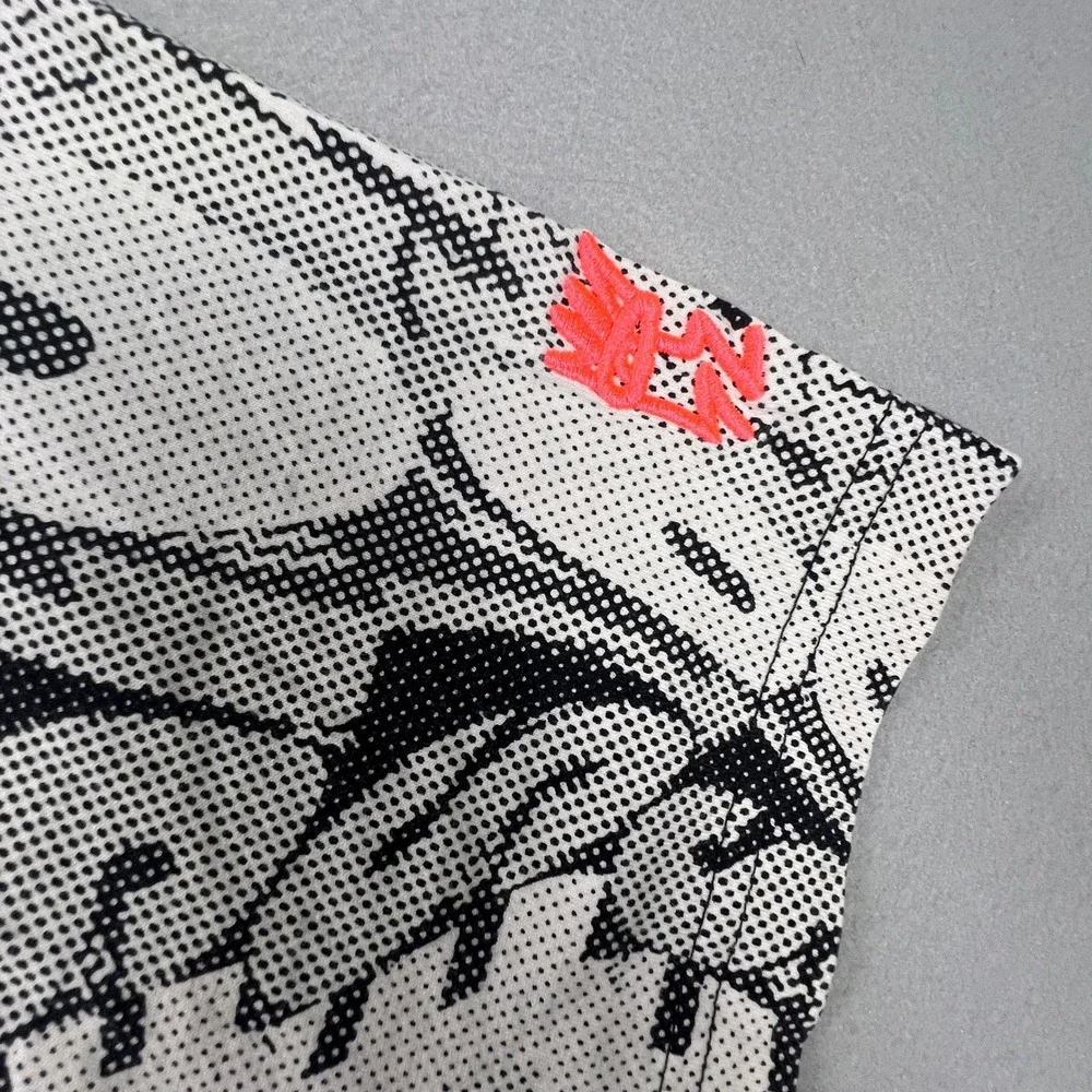 Adidas Graphic T-Shirt Mens XL White Love Unites Abstract All Over Print HC3082